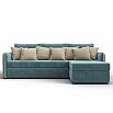 Диван угловой лига-078 угол правый seven 113 бирюзовый/seven 729 бежевый дельфин