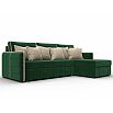Диван угловой лига-078 угол правый seven 626 зеленый/seven 729 бежевый дельфин