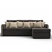 Диван угловой лига-078 угол правый seven 727 коричневый/seven 729 бежевый дельфин