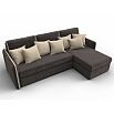 Диван угловой лига-078 угол правый seven 727 коричневый/seven 729 бежевый дельфин