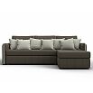 Диван угловой лига-078 угол правый амур 05 коричневый/амур 02 бежевый дельфин