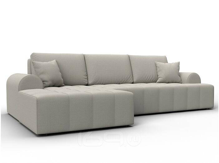 Диван угловой лига рогожка-080 угол левый амур 02 бежевый еврокнижка