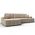 Диван угловой лига-080 угол левый seven 729 бежевый еврокнижка