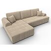 Диван угловой лига-080 угол левый seven 729 бежевый еврокнижка