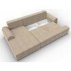 Диван угловой лига-080 угол левый seven 729 бежевый еврокнижка