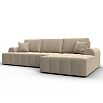 Диван угловой лига-080 угол правый seven 729 бежевый еврокнижка
