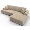 Диван угловой лига-080 угол правый seven 729 бежевый еврокнижка