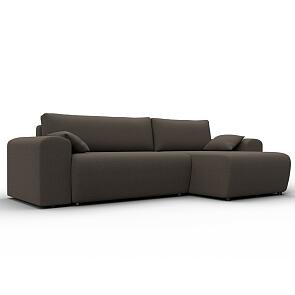 Диван угловой лига-099 угол универсальный амур 05 коричневый еврокнижка