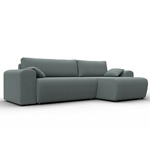 Диван угловой лига-099 угол универсальный амур 07 серый еврокнижка