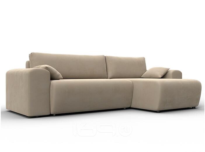 Диван угловой лига-099 угол универсальный seven 729 бежевый еврокнижка