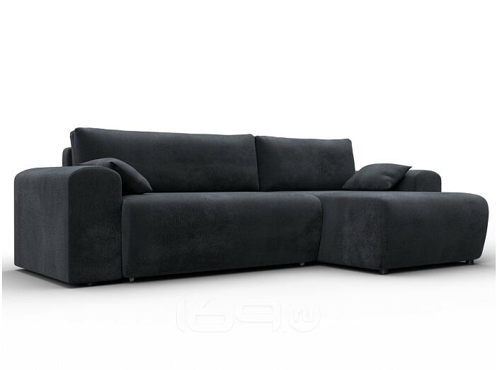 Диван угловой лига велюр-099 угол универсальный tower 11 темно-серый еврокнижка