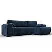 Диван угловой лига велюр-099 угол универсальный tower 13 синий еврокнижка