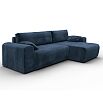 Диван угловой лига велюр-099 угол универсальный tower 13 синий еврокнижка