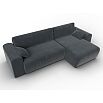 Диван угловой лига велюр-099 угол универсальный vertical серый еврокнижка