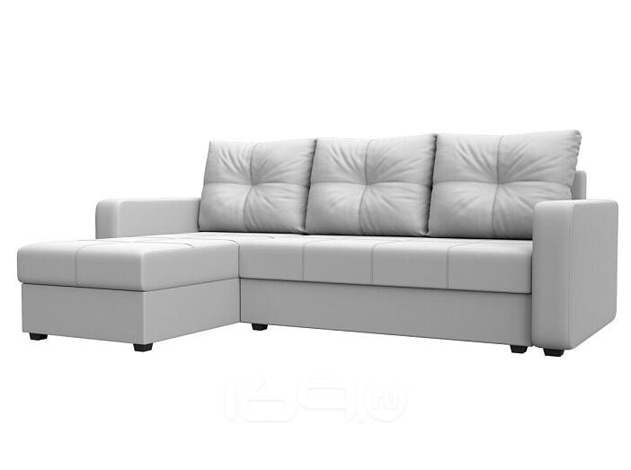 Диван угловой ливерпуль лайт левый угол белый еврокнижка