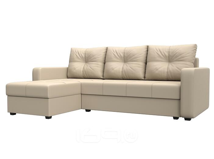 Диван угловой ливерпуль лайт левый угол бежевый еврокнижка