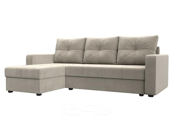 Диван угловой ливерпуль лайт левый угол бежевый еврокнижка
