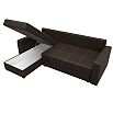 Диван угловой ливерпуль лайт левый угол коричневый еврокнижка