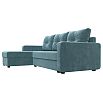 Диван угловой ливерпуль лайт левый угол seven 113 бирюзовый еврокнижка