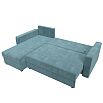 Диван угловой ливерпуль лайт левый угол seven 113 бирюзовый еврокнижка