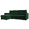 Диван угловой ливерпуль лайт велюр левый угол seven 626 зеленый еврокнижка
