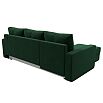 Диван угловой ливерпуль лайт левый угол seven 626 зеленый еврокнижка