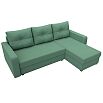 Диван угловой ливерпуль лайт правый угол амур 11 зеленый еврокнижка