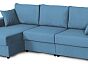 Диван угловой неаполь 2 левый аура голубой вариант 3 тик-так