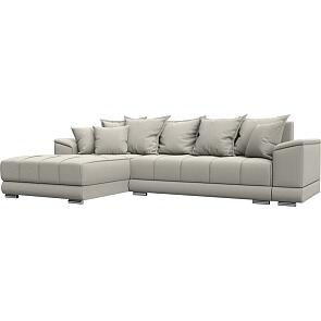 Диван угловой нордстар левый угол рогожка амур 02 бежевый еврокнижка