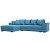 Диван угловой нордстар рогожка левый угол амур 10 голубой еврокнижка