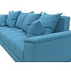 Диван угловой нордстар рогожка левый угол амур 10 голубой еврокнижка