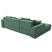 Диван угловой нордстар рогожка левый угол амур 11 зеленый еврокнижка