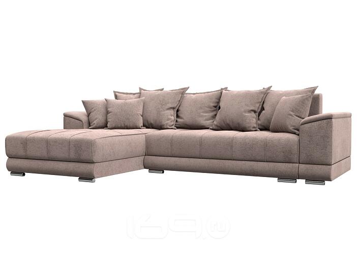 Диван угловой нордстар левый угол tower 05 бежевый еврокнижка