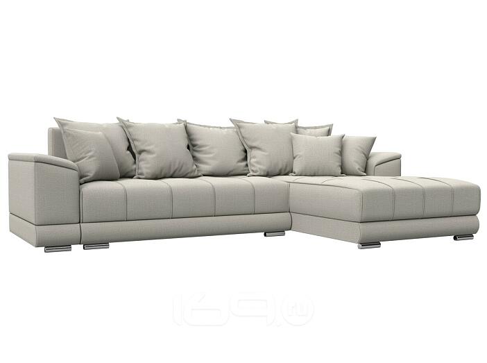 Диван угловой нордстар рогожка правый угол амур 02 бежевый еврокнижка