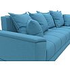 Диван угловой нордстар рогожка правый угол амур 10 голубой еврокнижка