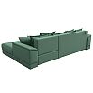 Диван угловой нордстар рогожка правый угол амур 11 зеленый еврокнижка