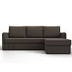 Диван угловой слим угол универсальный амур 05 коричневый еврокнижка