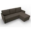 Диван угловой слим угол универсальный амур 05 коричневый еврокнижка