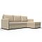 Диван угловой слим экокожа угол универсальный бежевый еврокнижка
