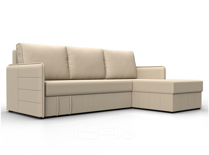 Диван угловой слим угол универсальный бежевый еврокнижка