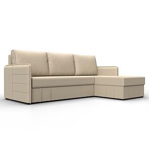 Диван угловой слим угол универсальный бежевый еврокнижка