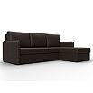 Диван угловой слим угол универсальный коричневый еврокнижка