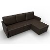 Диван угловой слим угол универсальный коричневый еврокнижка