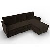 Диван угловой слим угол универсальный коричневый еврокнижка