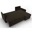 Диван угловой слим угол универсальный коричневый еврокнижка