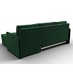 Диван угловой слим угол универсальный seven 626 зеленый еврокнижка