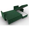 Диван угловой слим угол универсальный seven 626 зеленый еврокнижка