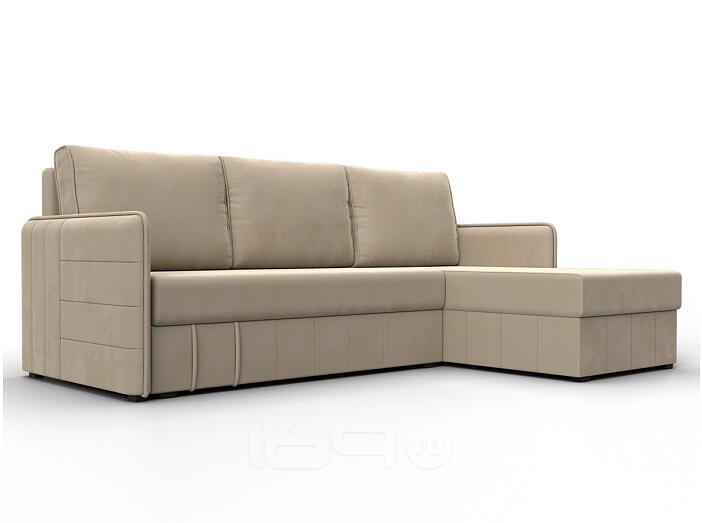 Диван угловой слим угол универсальный seven 729 бежевый еврокнижка