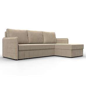 Диван угловой слим угол универсальный seven 729 бежевый еврокнижка