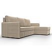 Диван угловой слим угол универсальный seven 729 бежевый еврокнижка